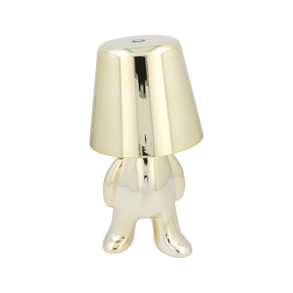 Lampka nocna GOLD MAN Art Deco stojący (wzór 8) MLTL