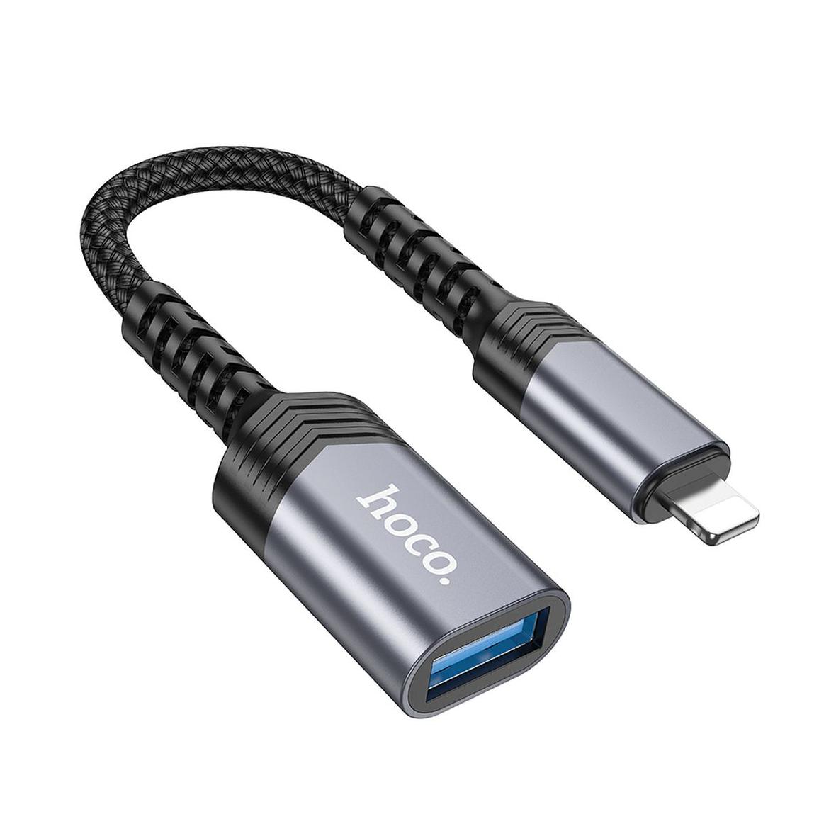 Adapter Lightning do USB A Hoco UA24 czarny