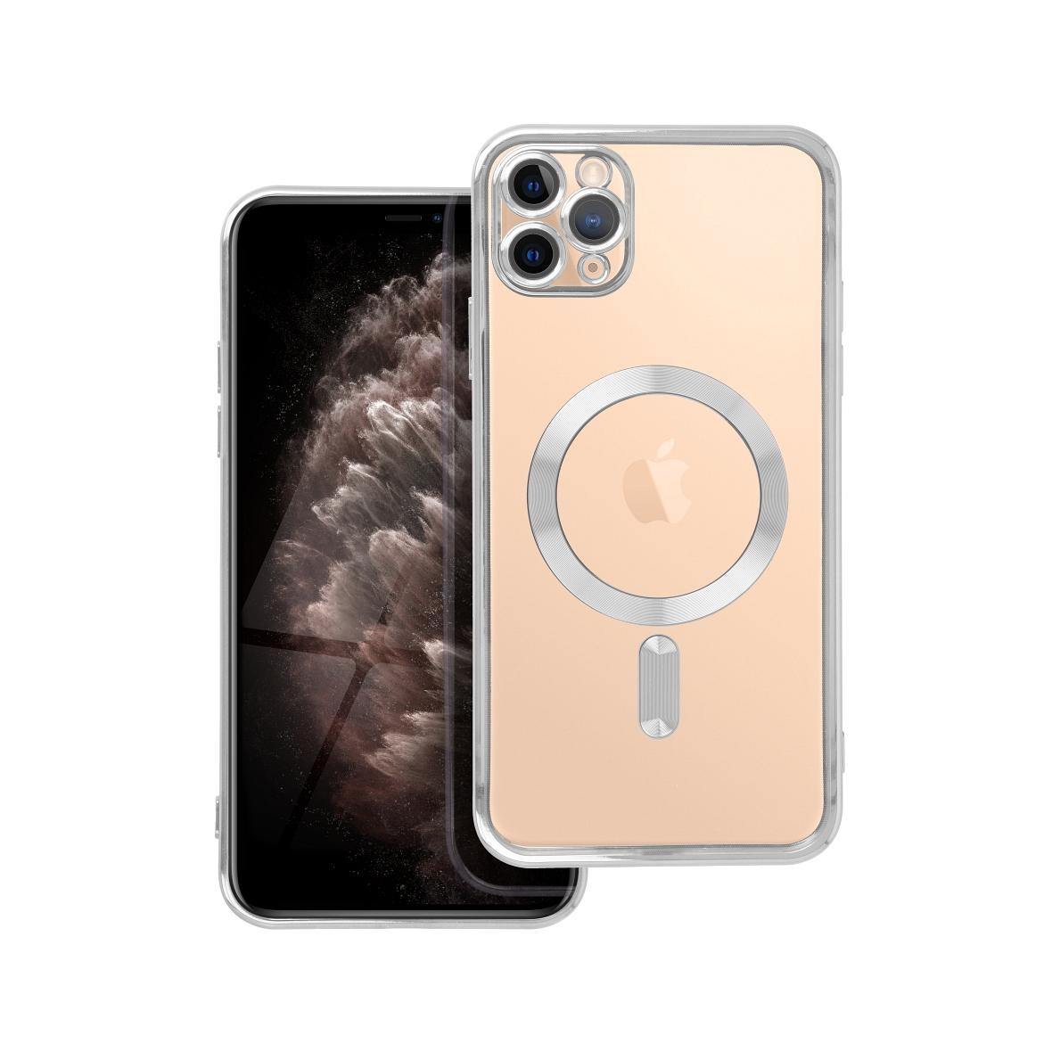 Futerał do iPhone 11 PRO MAX Electro Mag Cover zgodny z MagSafe srebrny