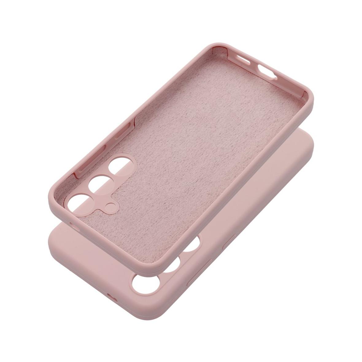 Futerał do Poco C75 Silicone 2mm pudrowy róż