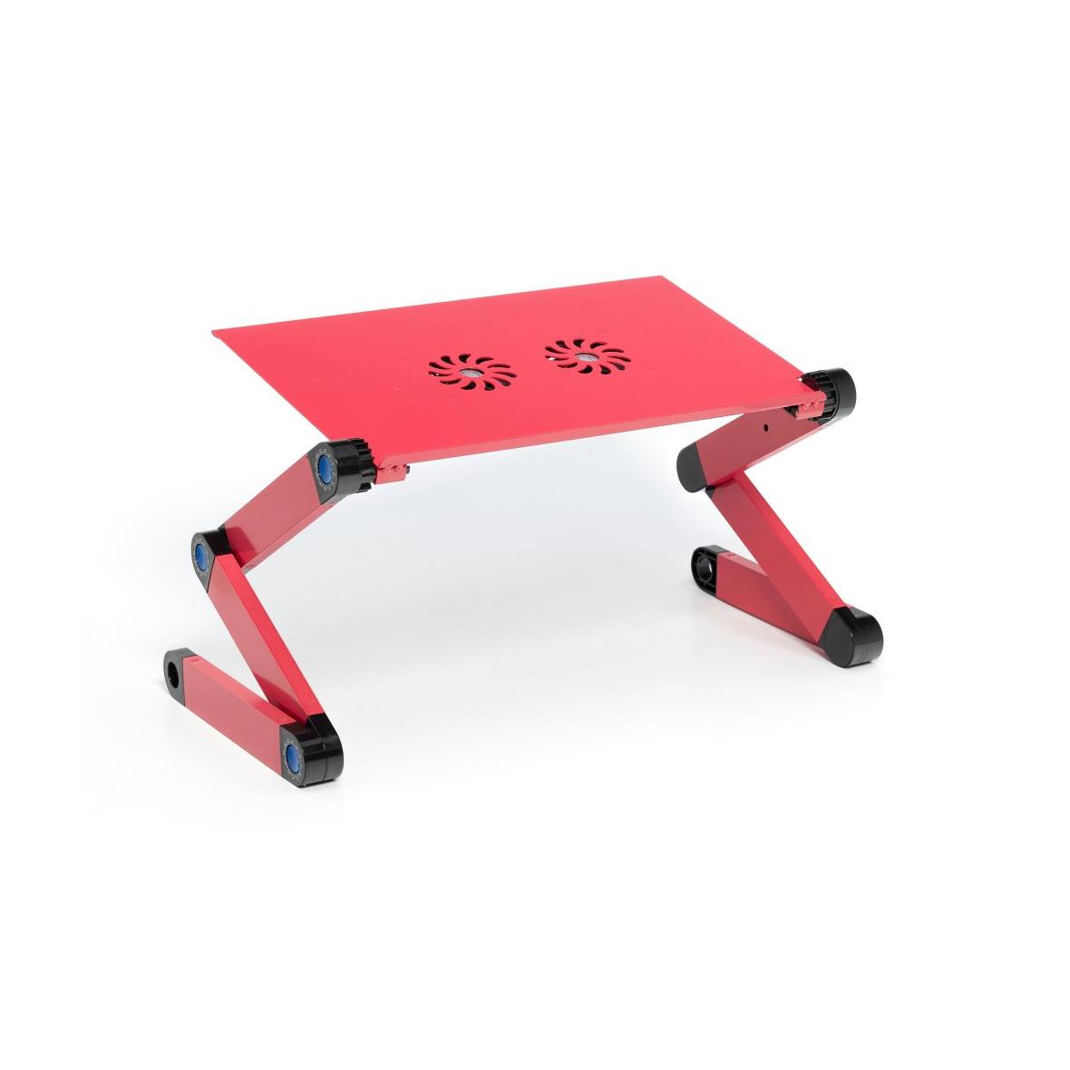 Podstawka pod laptop uniwersalna regulowana + chłodzenie YL-803 czerwona