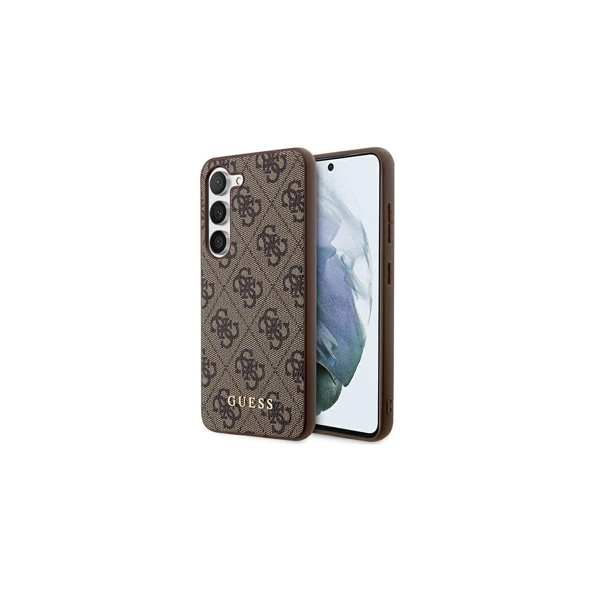 GUESS futerał do SAMSUNG S24 Plus GUHCS24MG4GFBR (Classic logo) brązowy