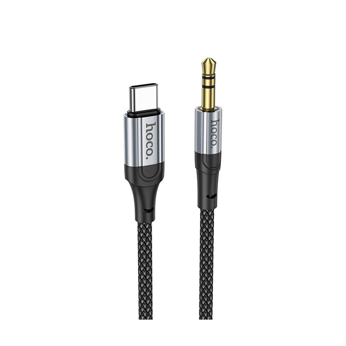 Kabel AUX USB C do Jack 3,5 mm Hoco 1 m UPA26 czarny