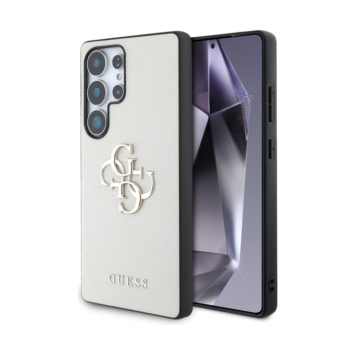GUESS futerał do SAMSUNG S25 Ultra GUHCS25LPGT4MBE (PU Grained Big 4G and Classic Logo) beżowy