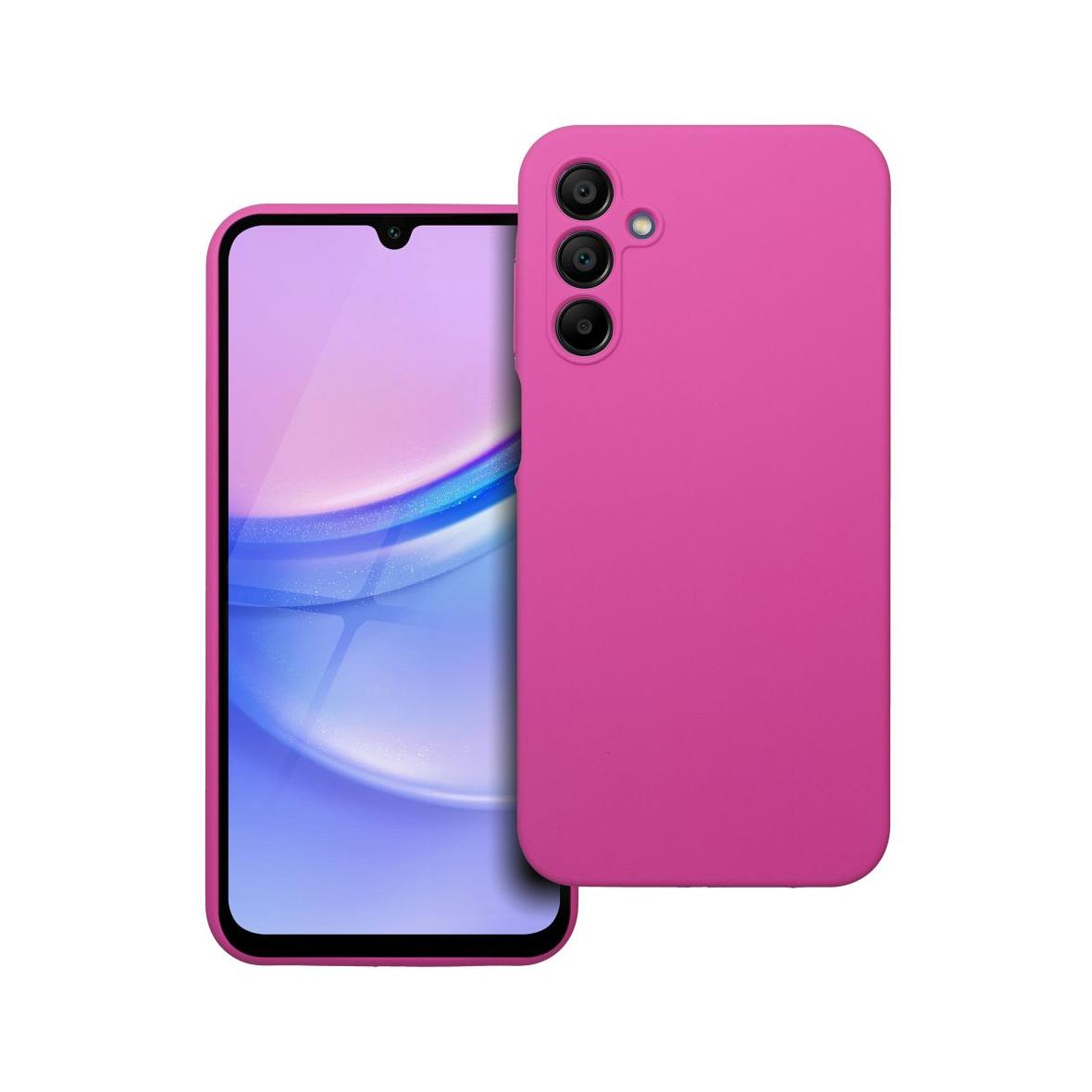 Futerał do Samsung A15 5G / A15 4G Silicone 2mm różowy