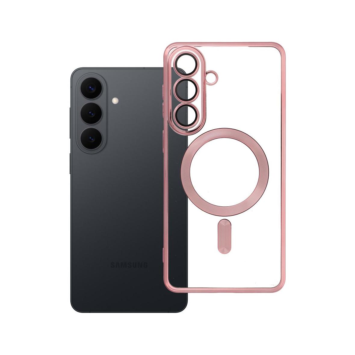 Futerał do Samsung S26 PLUS Electro Mag Cover zgodny z MagSafe złoty róż