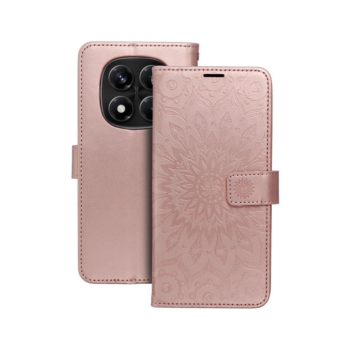 Etui z klapką na Xiaomi Redmi NOTE 14 PRO 4G Mezzo Book mandala złoto-różowe