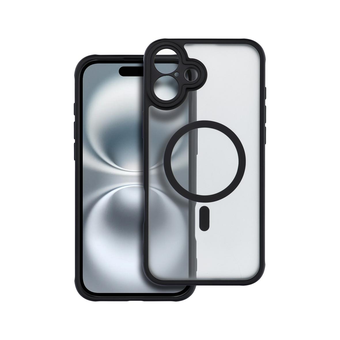 Futerał do iPhone 16 PLUS Full Matte Mag Cover zgodny z MagSafe czarny