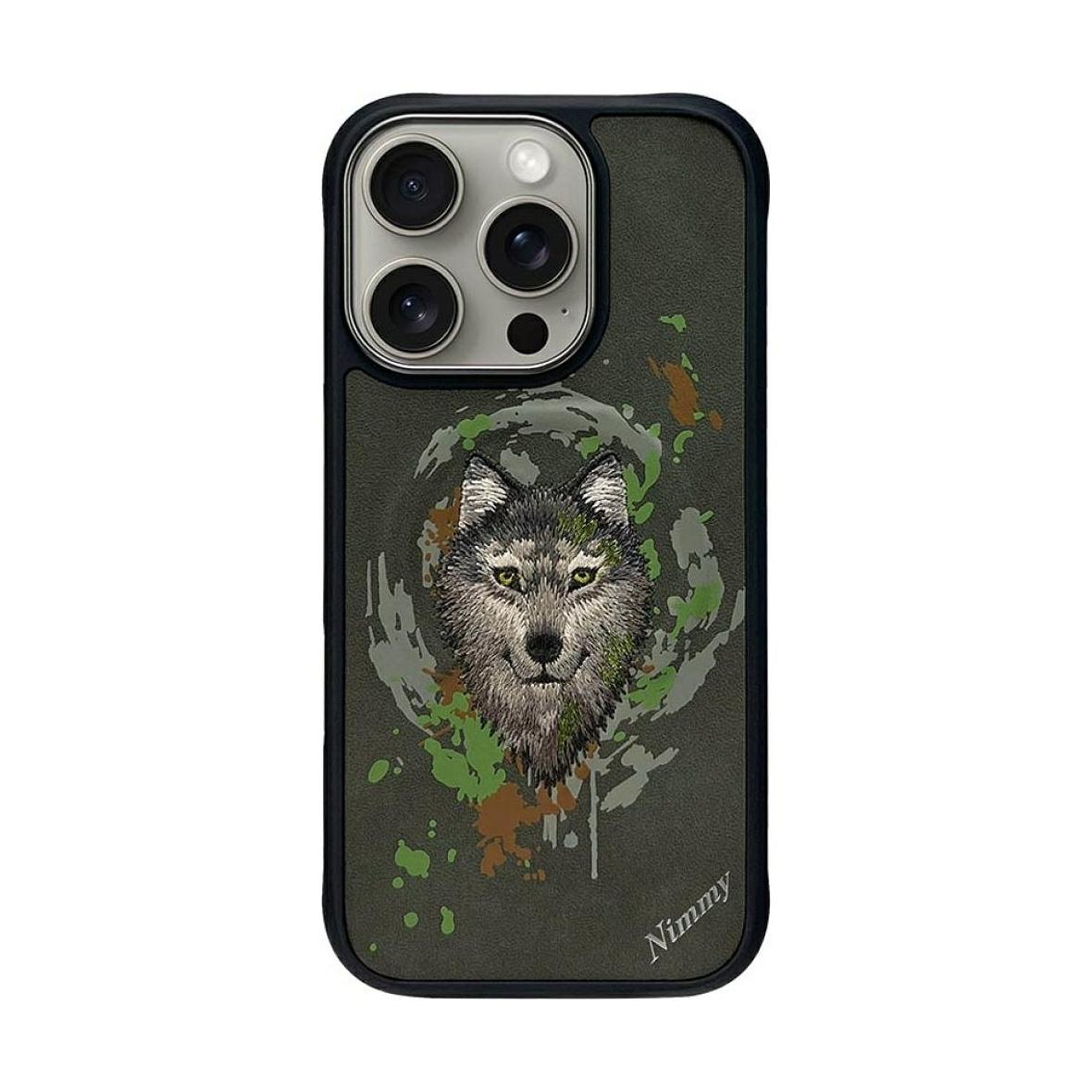 NIMMY futerał WILK kompatybilny z MagSafe do IPHONE 16 Pro Max ciemno szary