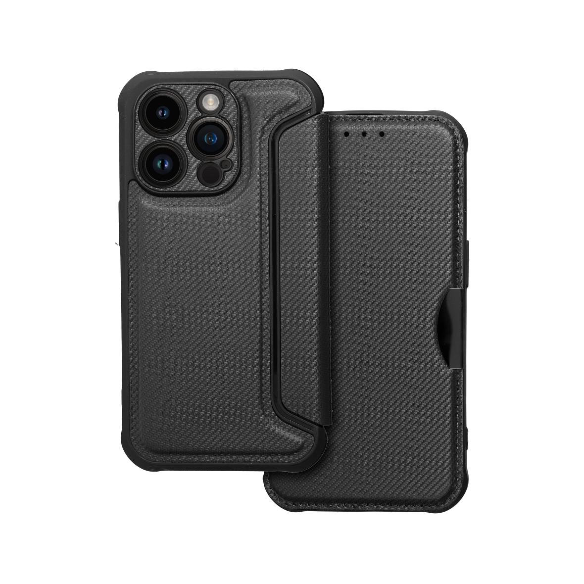 Etui z klapką na iPhone 14 PRO Razor Book czarne
