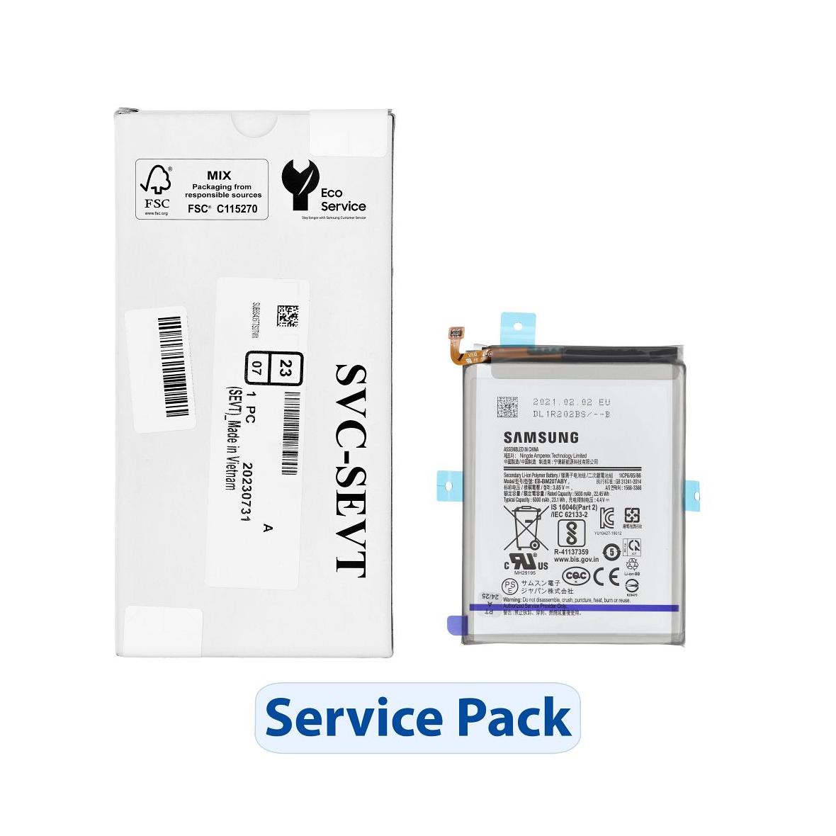 ServicePack Bateria EB-BM207ABY do SAMSUNG M21 M30 M30S M31 GH82-22406A