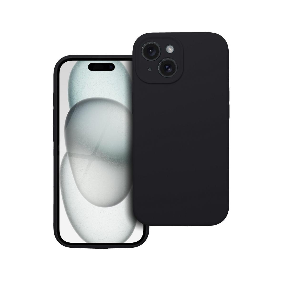 Futerał do iPhone 15 Silicone 2mm czarny