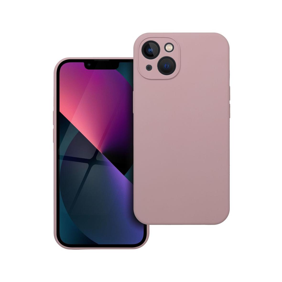 Futerał do iPhone 13 Silicone 2mm pudrowy różowy