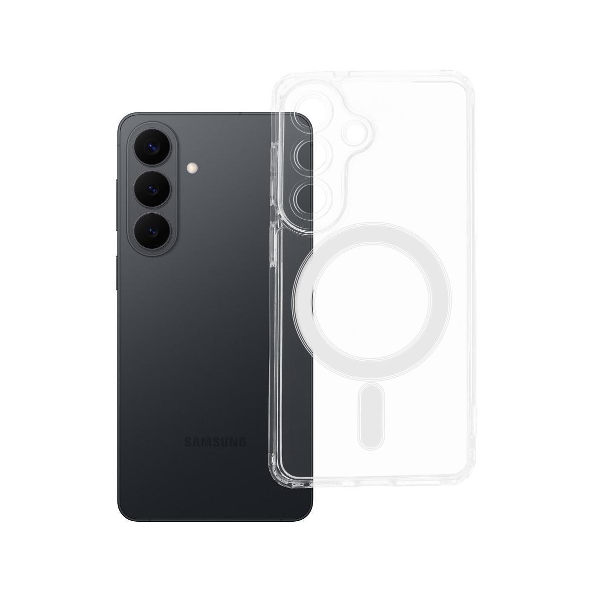 Futerał do Samsung S26 PLUS Clear Mag Cover (STR / CAMERA PROTECTION) zgodny z MagSafe transparentny
