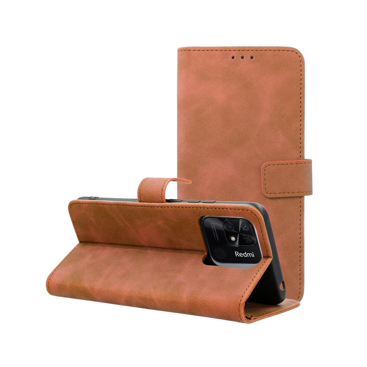 Etui z klapką na Xiaomi Redmi 10C Tender Book brązowe