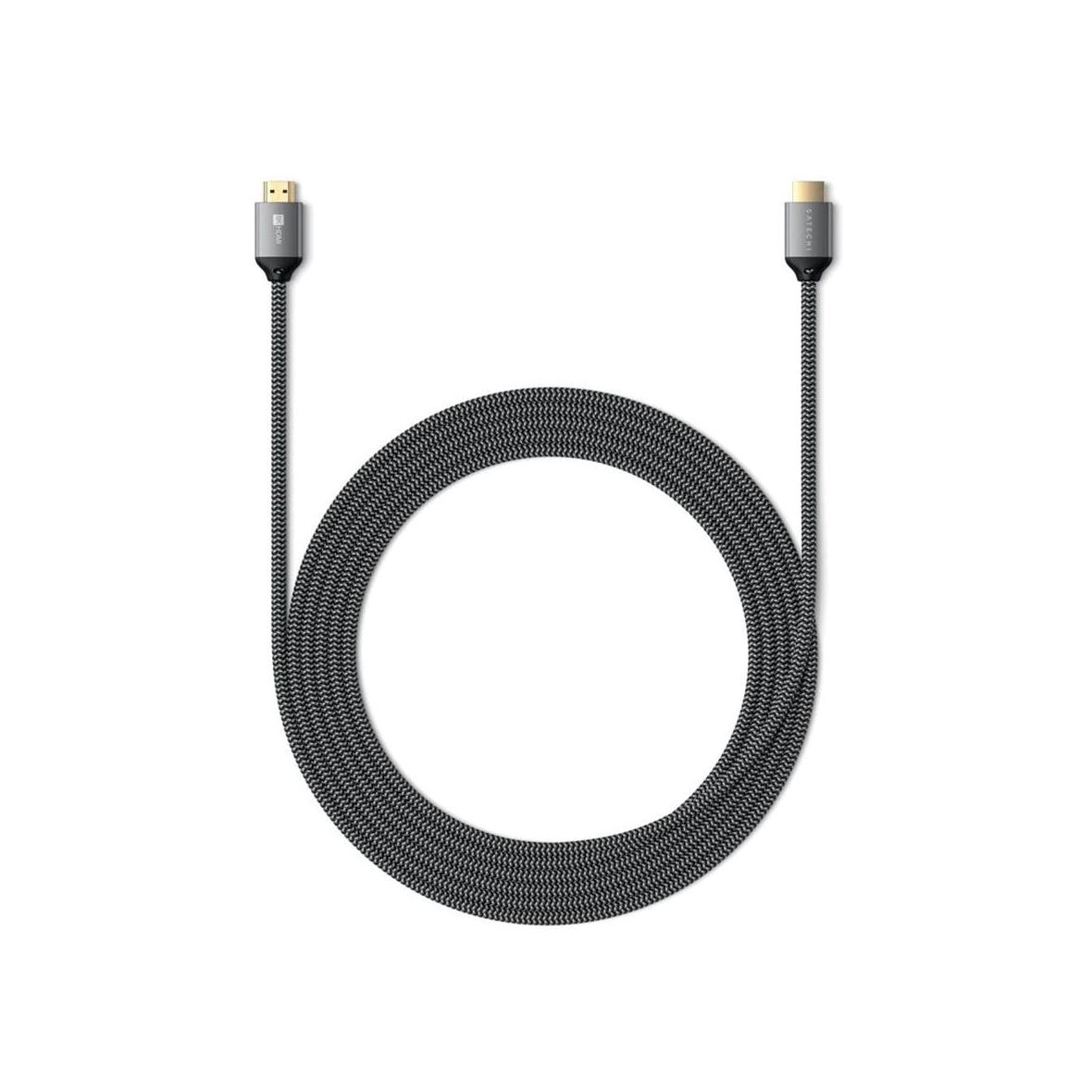 Kabel HDMI do HDMI Satechi ver.2.1 8K/60Hz lub 4K/120Hz 2 m ST-8KHC2MM szary