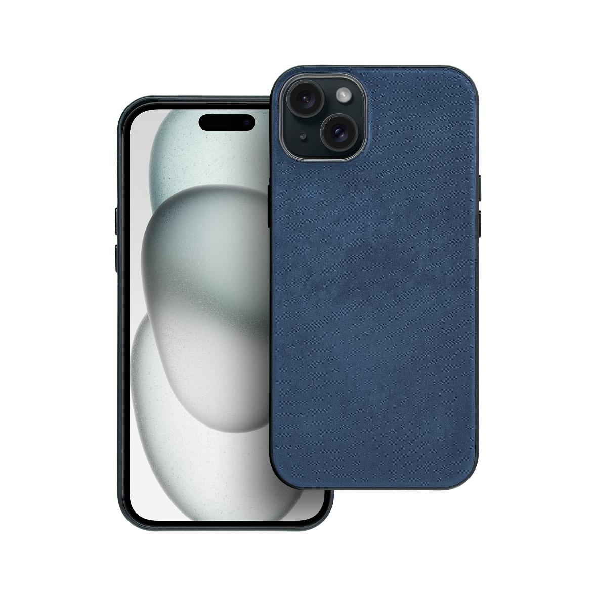 Futerał do iPhone 15 PLUS Woven Mag Cover zgodny z MagSafe niebieski