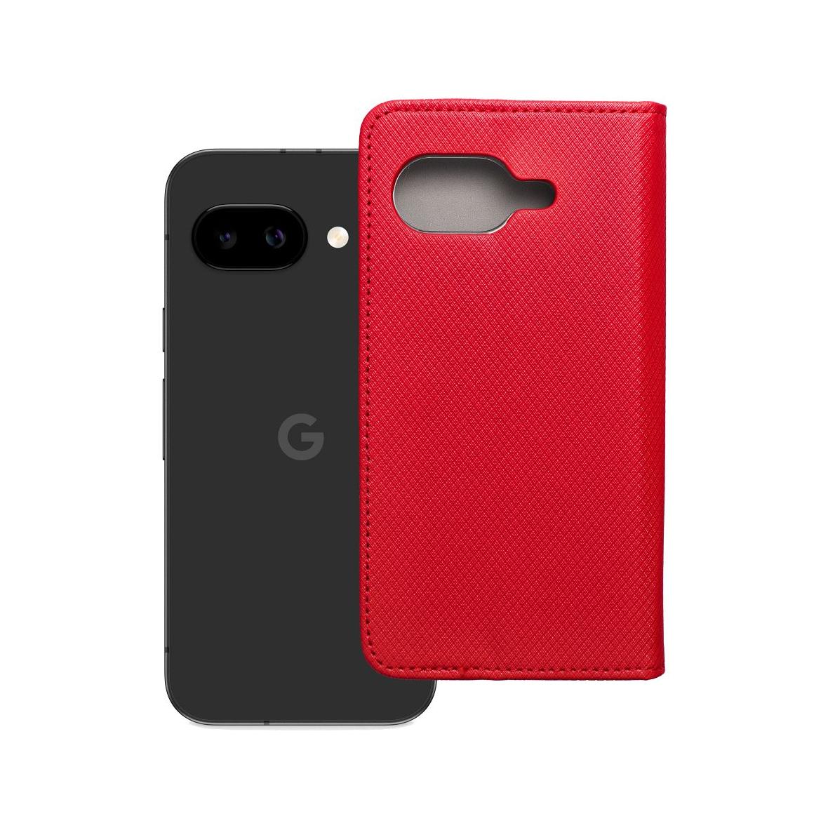 Etui z klapką na Google Pixel 9a Smart Case Book czerwone