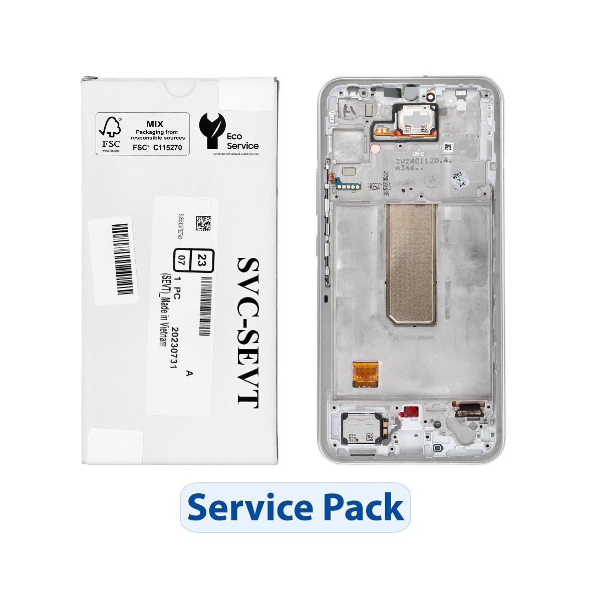 ServicePack Wyświetlacz LCD SAMSUNG A34 5G A346B Silver GH82-31201B