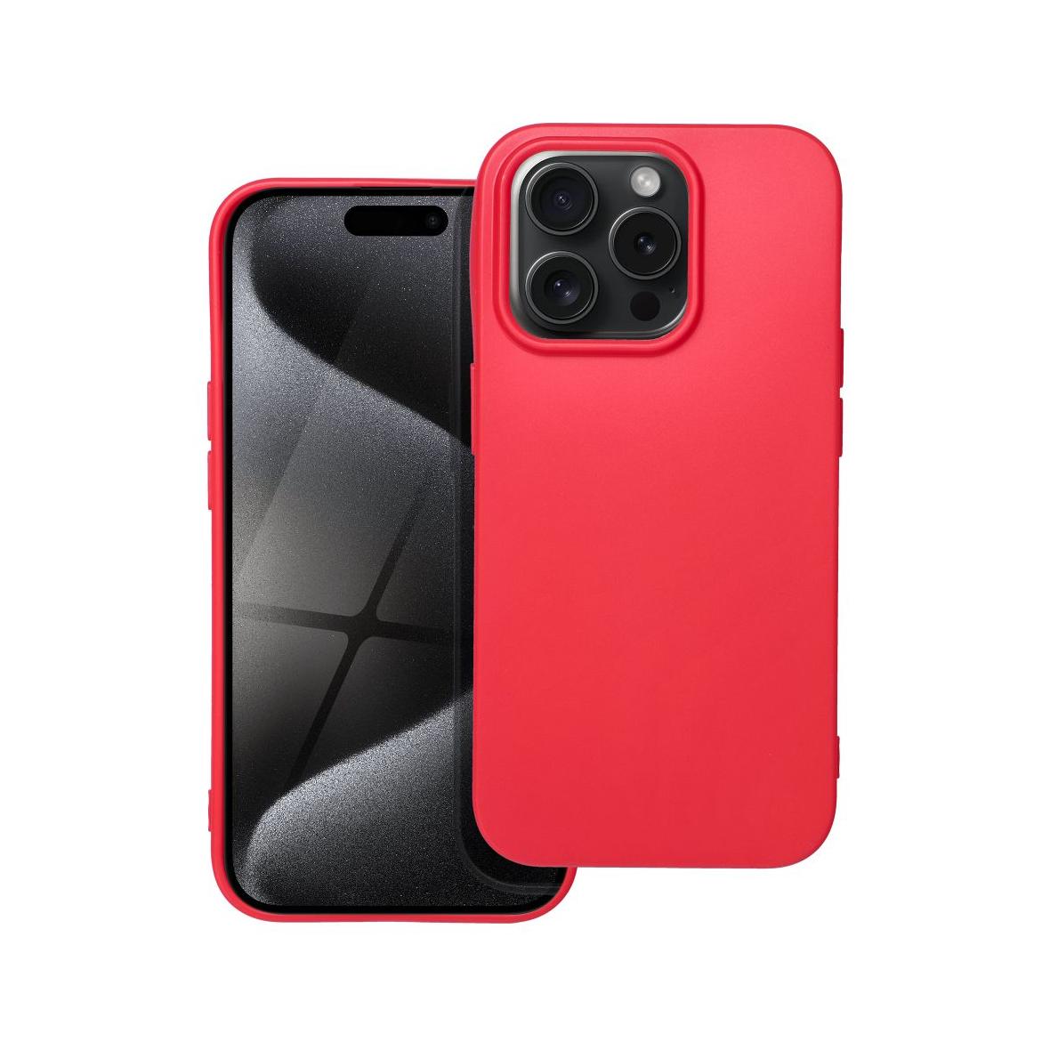 Futerał do iPhone 15 PRO Soft czerwony