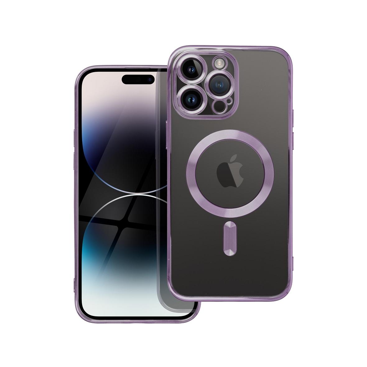 Futerał do iPhone SE 2025 Electro Mag Cover zgodny z MagSafe fioletowy