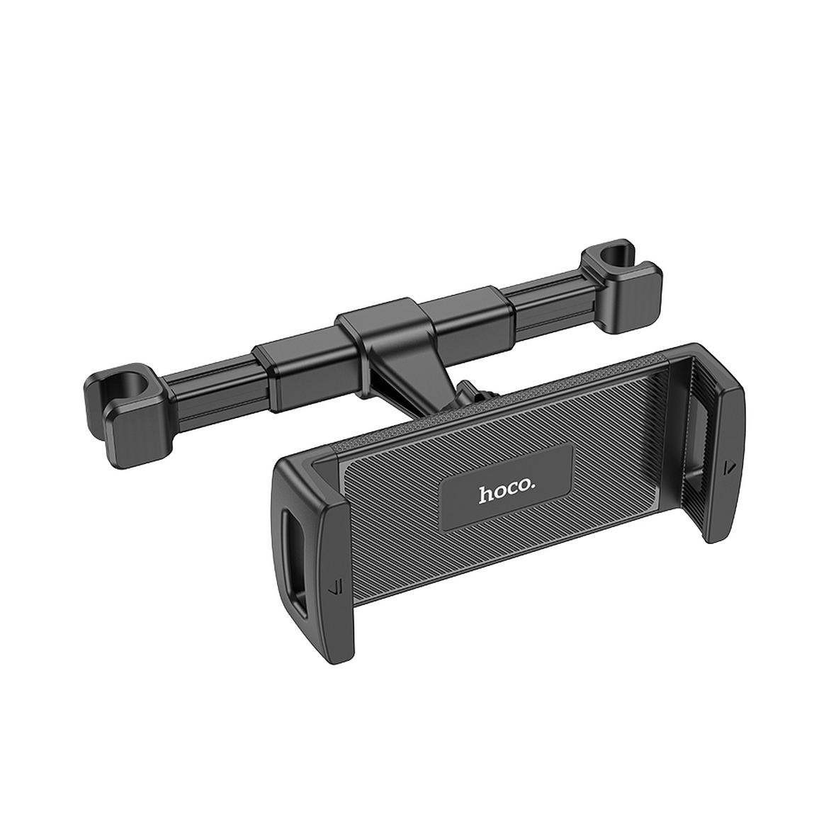 Uchwyt na telefon / tablet do samochodu uniweralny Hoco na zagłówek (4,7" - 12,9") CA121 czarny