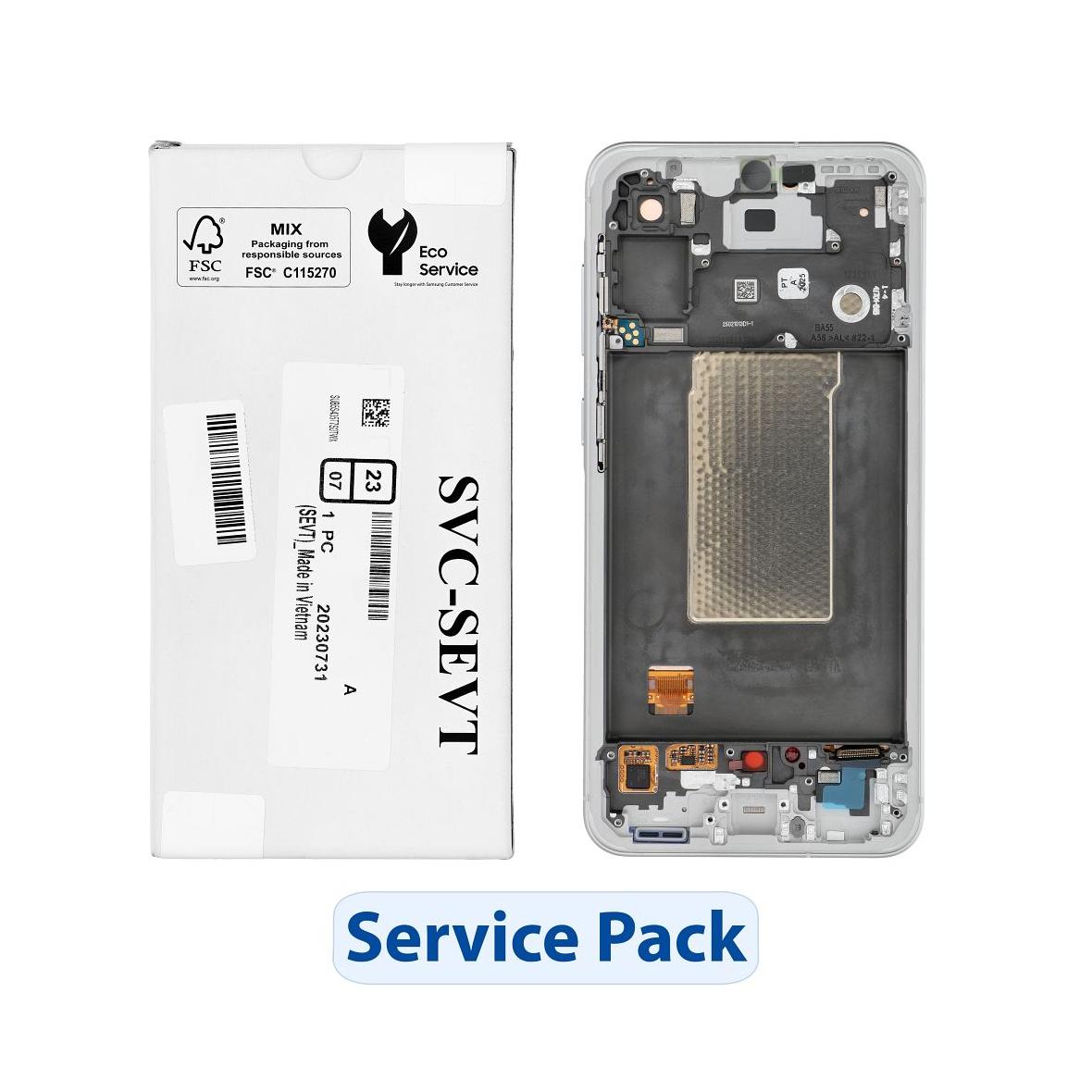 ServicePack Wyświetlacz LCD do SAMSUNG A56 5G A566B Gray GH82-36829B