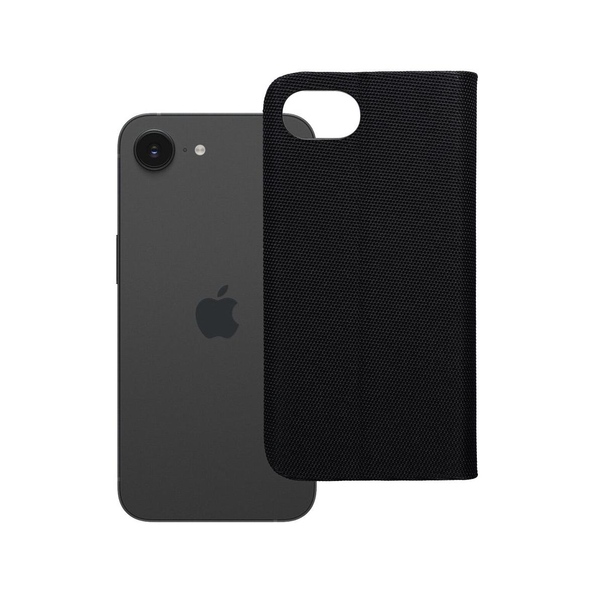 Etui z klapką na iPhone 16e (SE 4 2025) Sensitive Book czarne