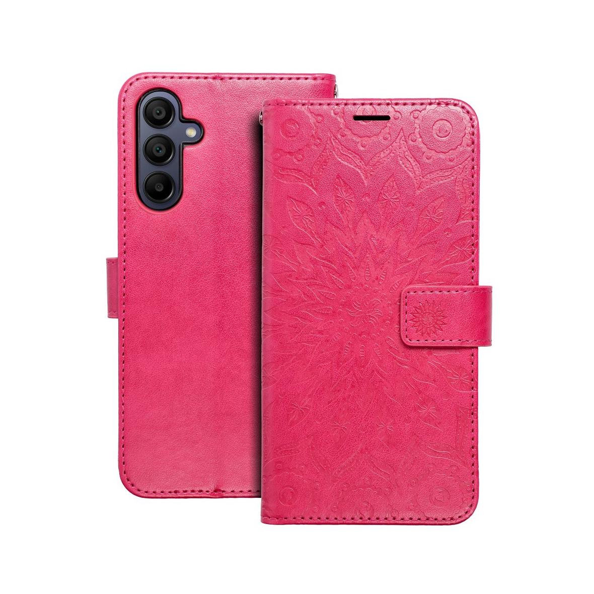 Etui z klapką na Samsung A15 4G / A15 5G Mezzo Book mandala magenta