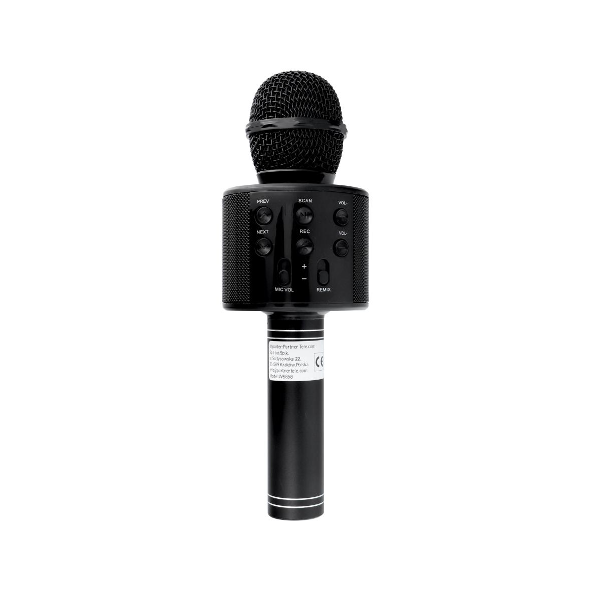 Mikrofon multimedialny karaoke CR58S HQ czarny