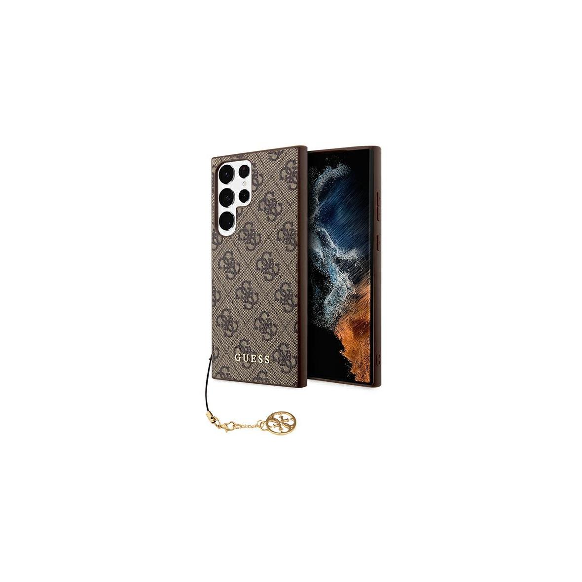 GUESS futerał do SAMSUNG S24 Ultra GUHCS24LGF4GBR (4G Charm) brązowy
