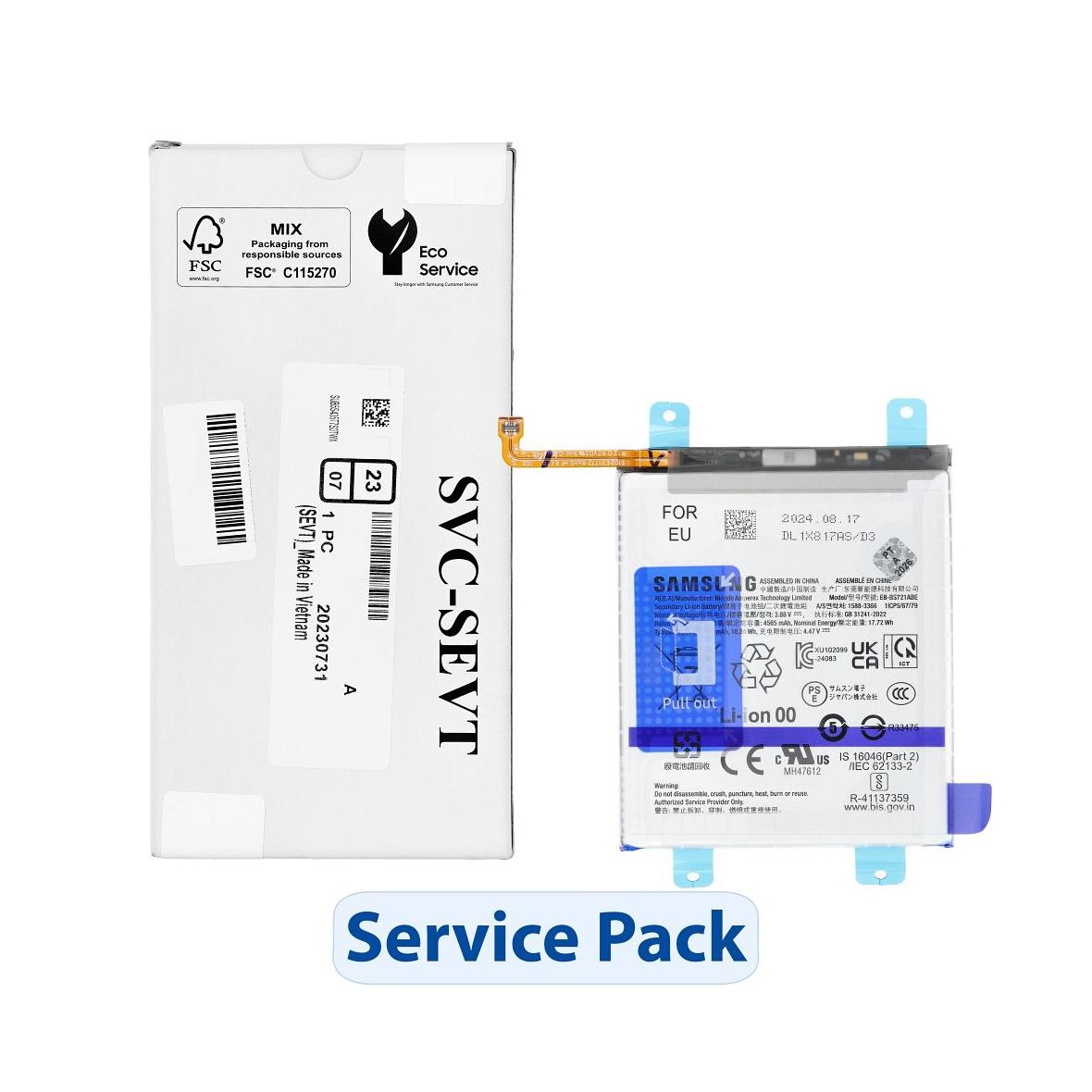 ServicePack Bateria EB-BS721ABY do SAMSUNG S24 FE S721B GH82-35853A