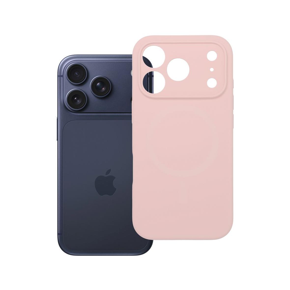 Futerał do iPhone 17 PRO Silicone 2mm pudrowy róż