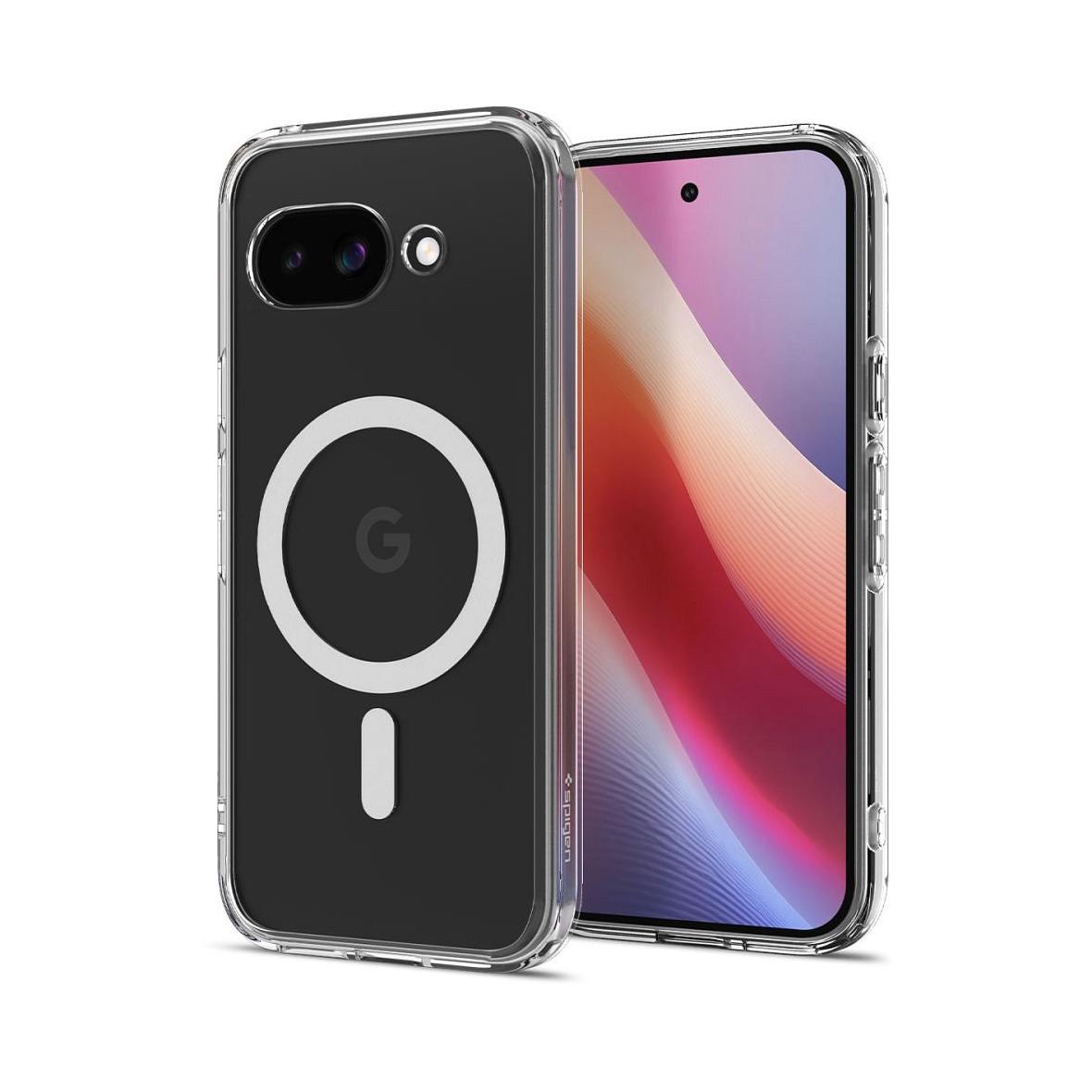 SPIGEN futerał ULTRA HYBRID MAG kompatybilny z MagSafe do GOOGLE PIXEL 9A clear/white