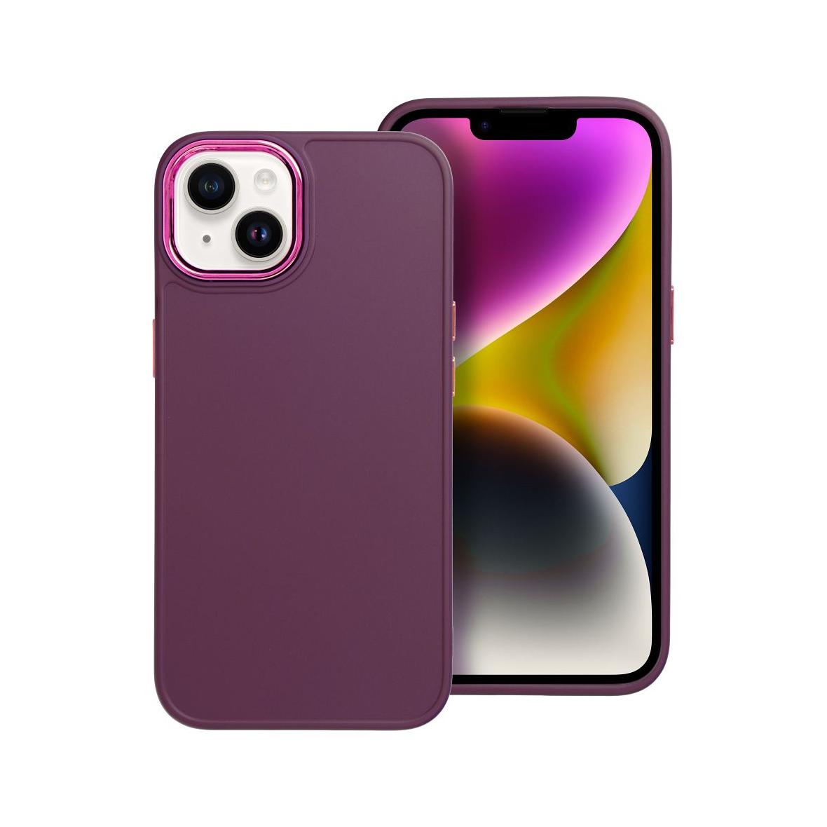 Futerał do iPhone 14 Frame fioletowy
