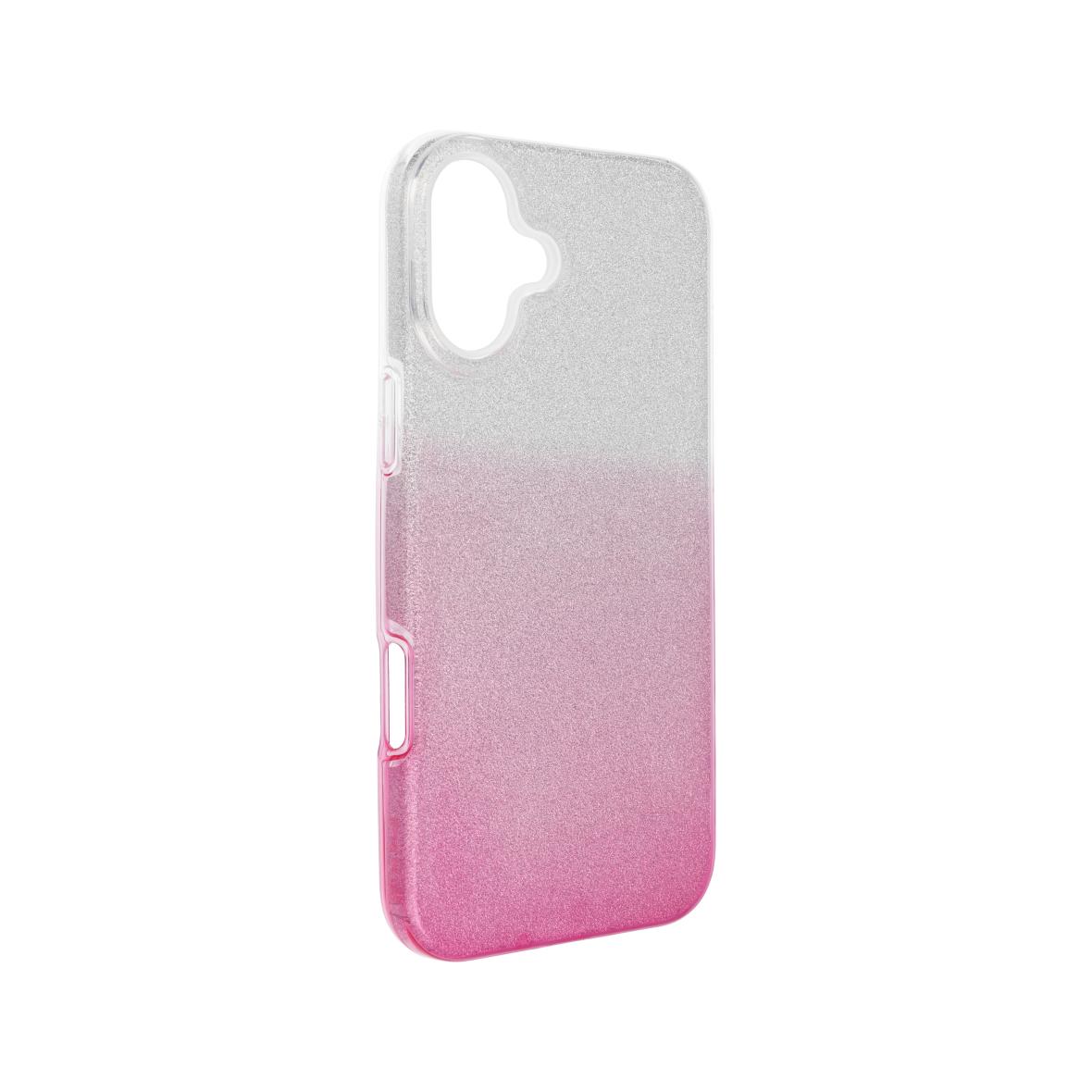 Futerał do iPhone 16 PLUS Shining transparentny różowy