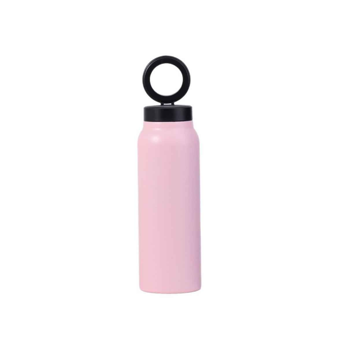 Butelka / bidon na wodę metal z uchwytem kompatybilnym z Magsafe 750ml różowy