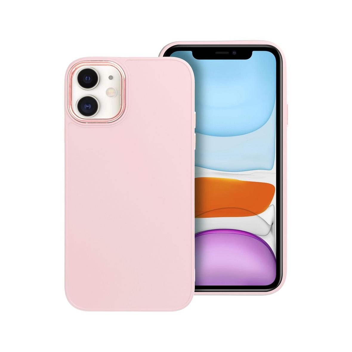 Futerał do iPhone 11 Frame pudrowy róż