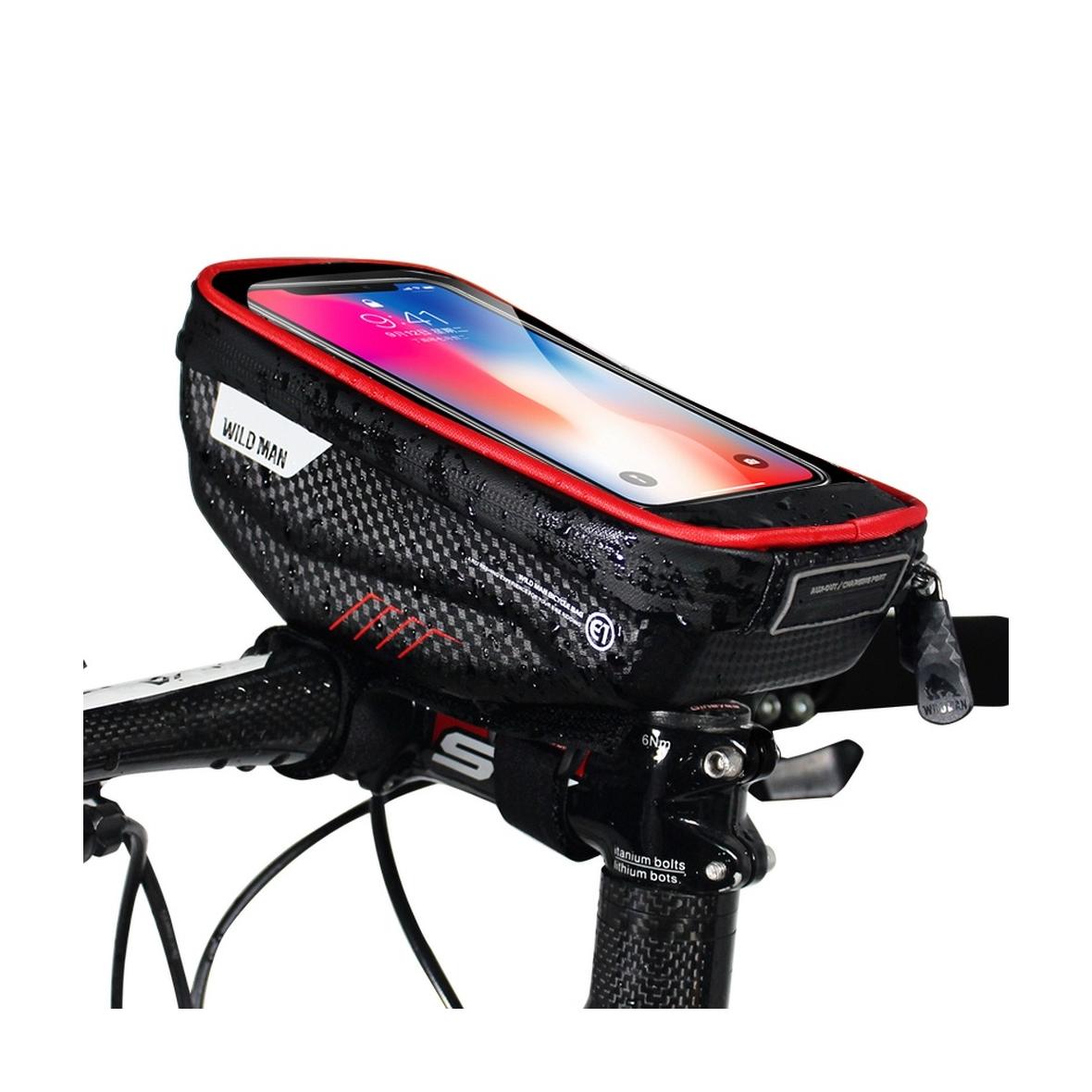 WILDMAN sakwa rowerowa na kierownice, na zamek E1 1L ( 4" - 7" ) czarna