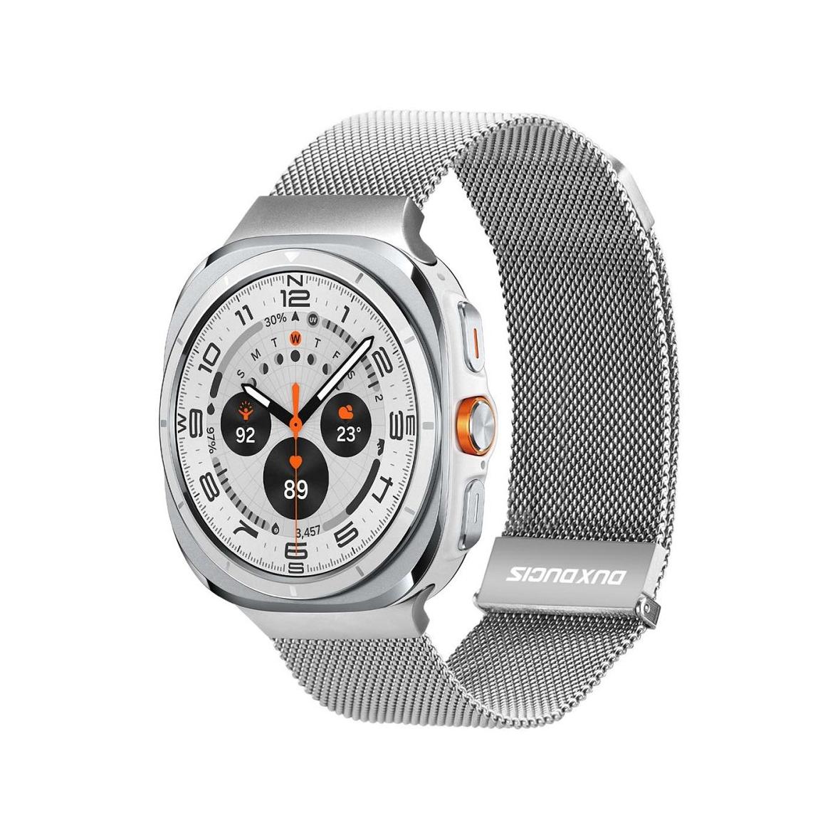 DUX DUCIS pasek MILANESE magnetyczny ze stali nierdzewnej 47 mm srebrny