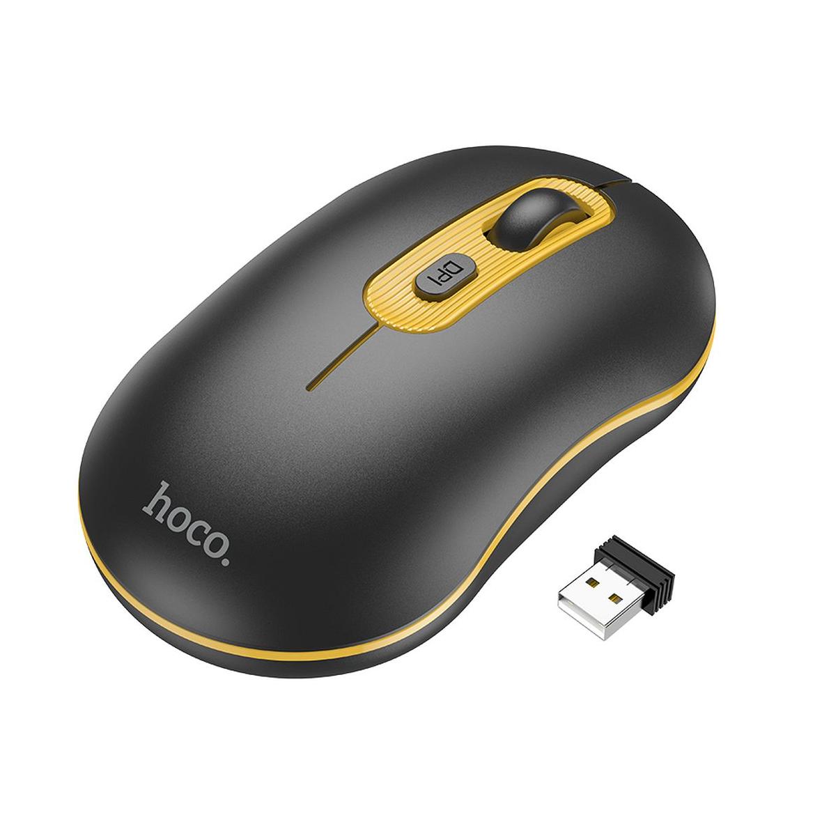 Myszka bezprzewodowa Hoco 2,4G 1600 dpi GM21 czarna