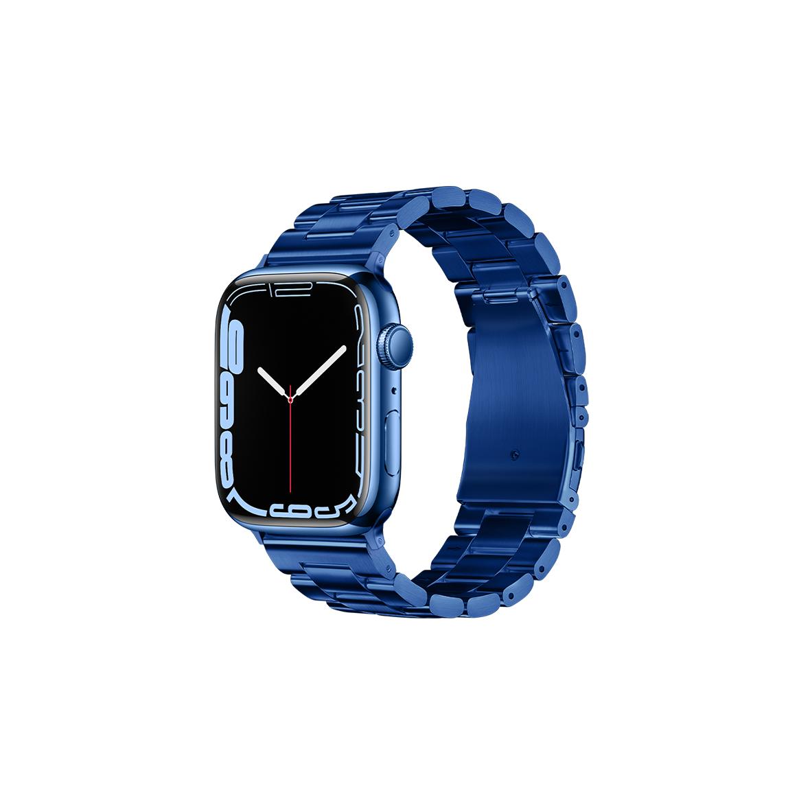 Pasek do Apple Watch Forcell F-Design FA10 zatrzask stal 38 / 40 / 41 mm niebieski