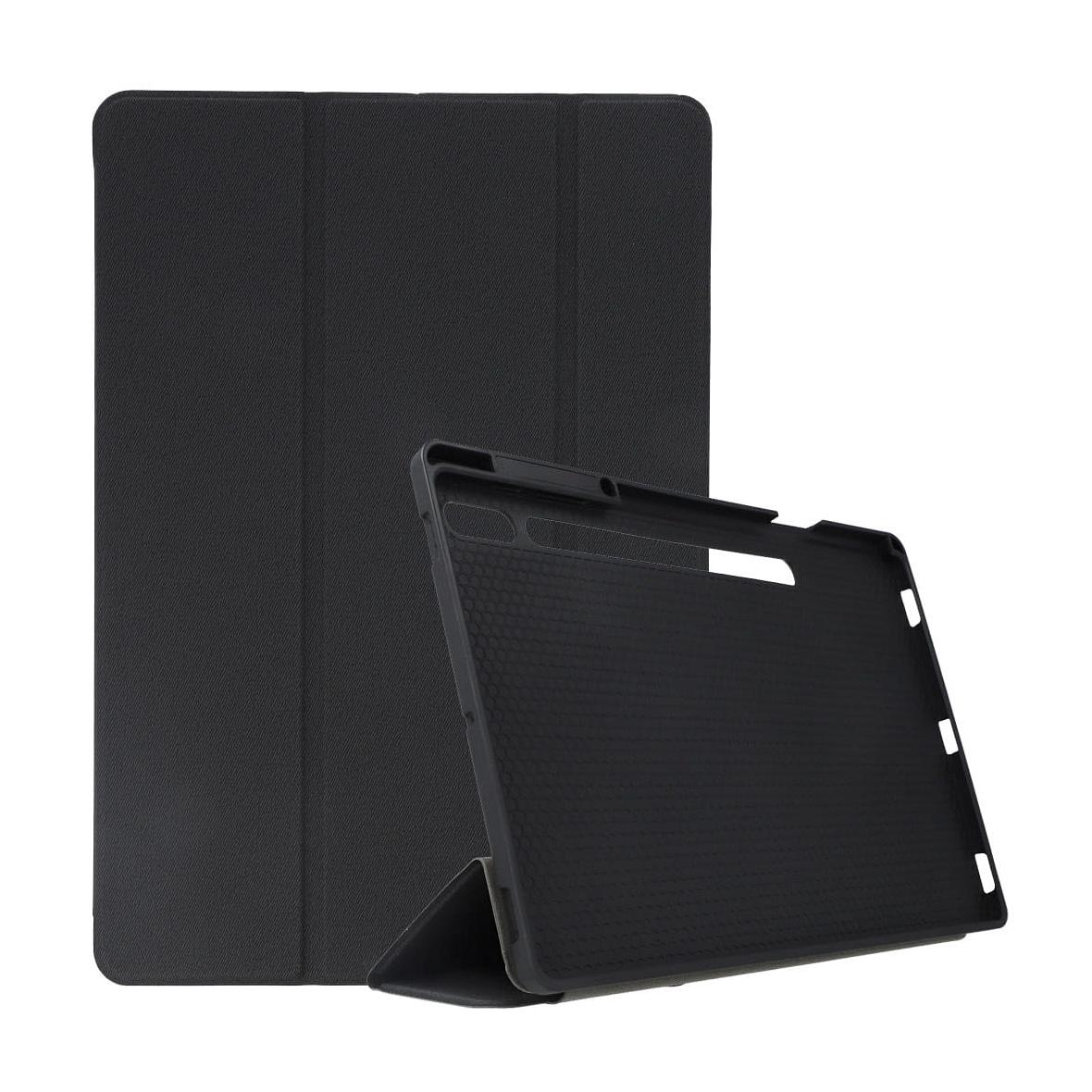 DUX DUCIS etui DOMO składane z miejscem na rysik do SAMSUNG Tab S8 Plus (X800/X806)/S7FE(T730/T736B)/S7 Plus (T970/T976B) czarne