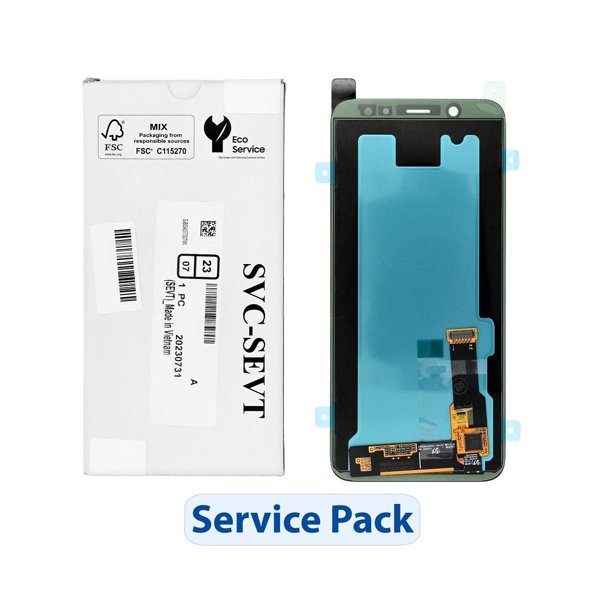 ServicePack Wyświetlacz LCD do SAMSUNG A6 2018 A600F GH97-21898A bez ramki