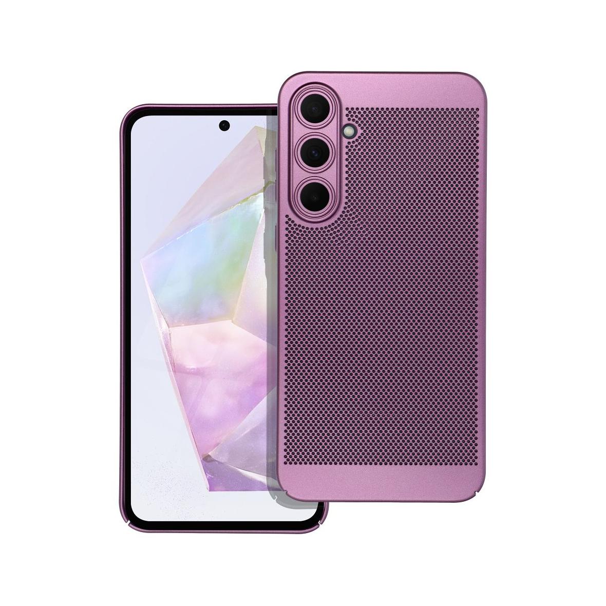 Futerał do Samsung A35 5G Breezy fioletowy