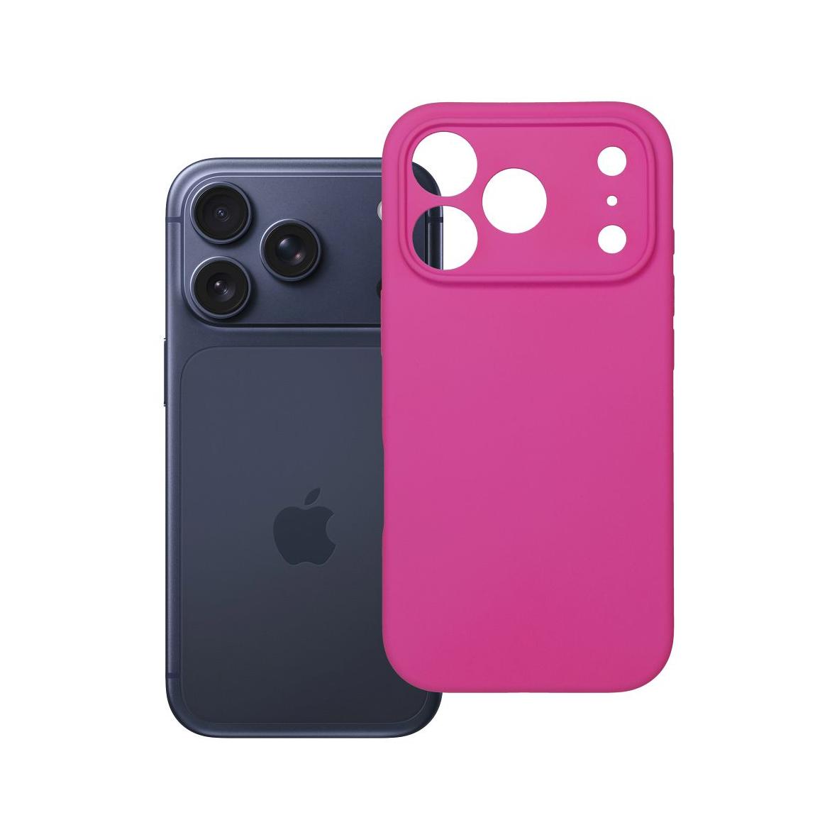 Futerał do iPhone 17 PRO Silicone 2mm różowy