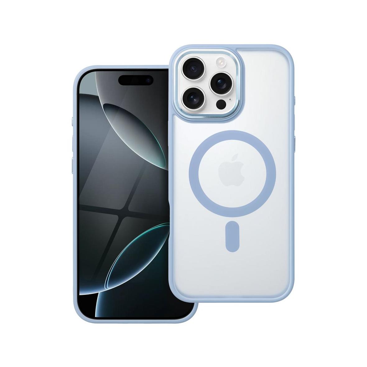 Futerał do iPhone 16 PRO MAX Matte Mag Cover zgodny z MagSafe niebieski