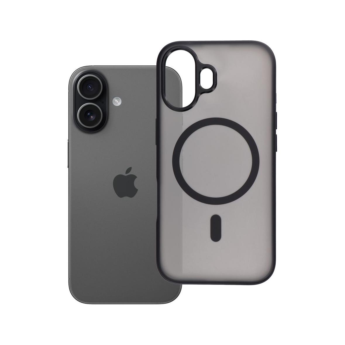 Futerał do iPhone 17 Flexline Mag Cover zgodny z MagSafe czarny