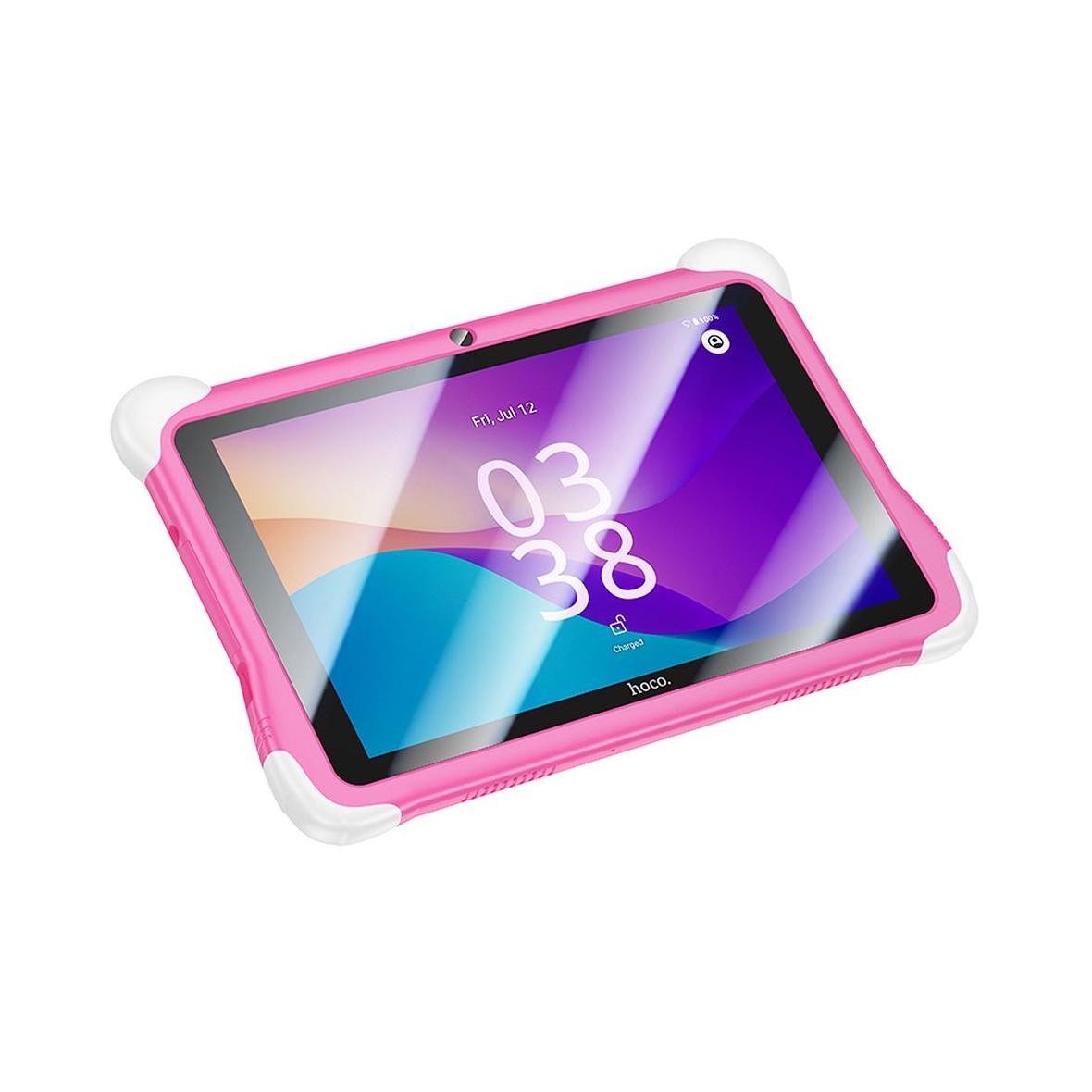 Tablet dla dzieci 8,0" 3GB/32GB Hoco HD Wi-Fi Android 14 HI10 różowy