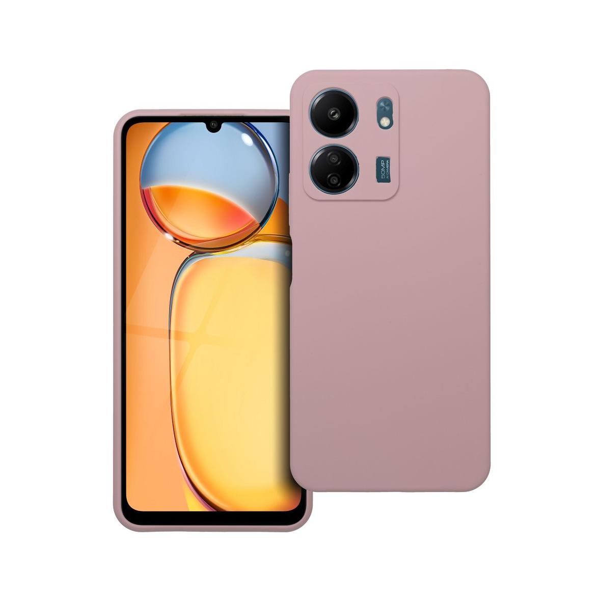 Futerał do Xiaomi Redmi 13C Silicone 2mm pudrowy róż